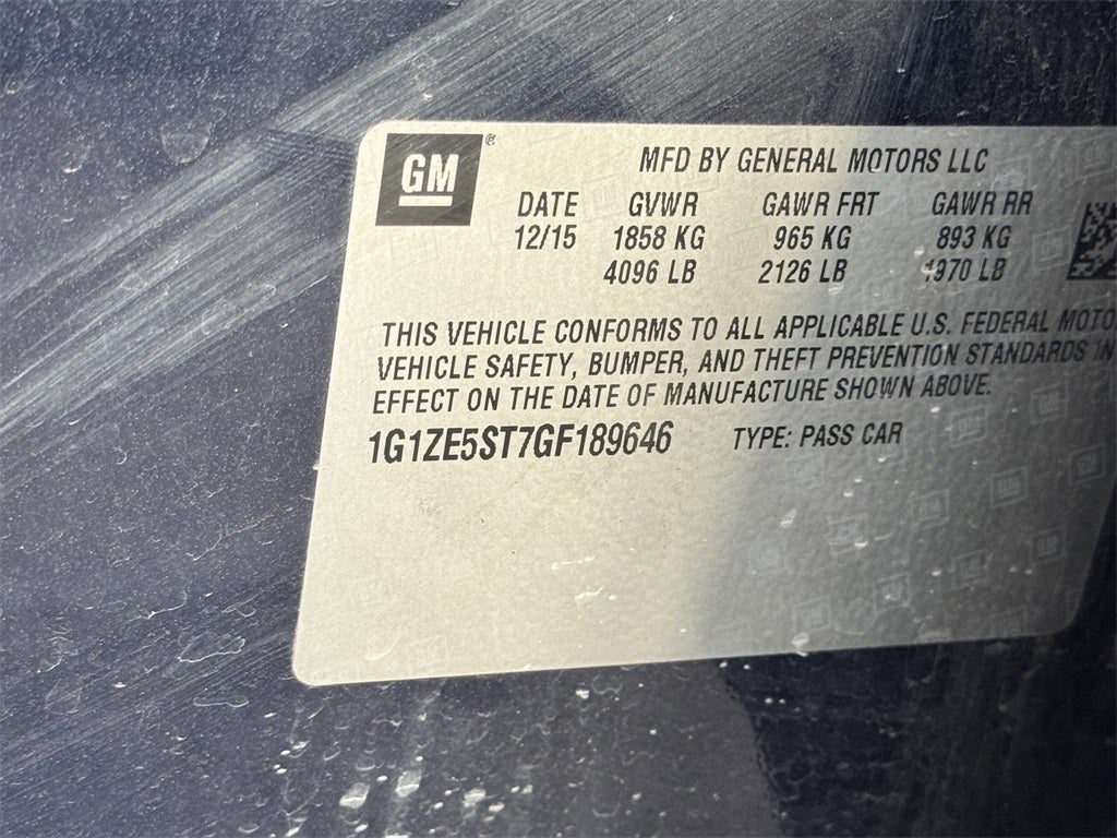 2016 Chevrolet Malibu LT 1LT