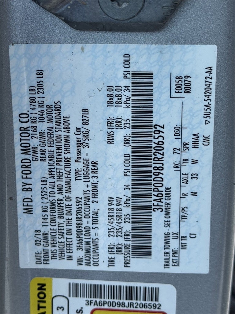 2018 Ford Fusion Titanium