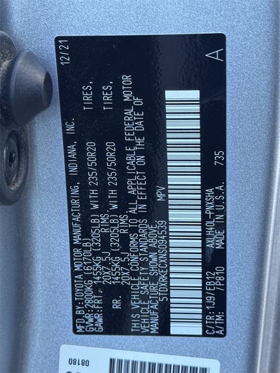 2022 Toyota Sienna XSE 7 Passenger