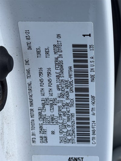 2021 Toyota Tacoma SR5 V6