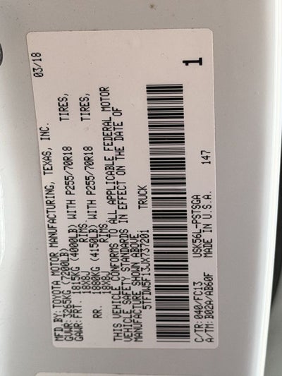 2018 Toyota Tundra SR5 CrewMax