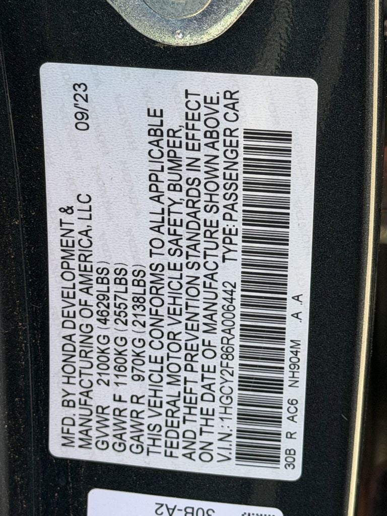 2024 Honda Accord Hybrid Touring