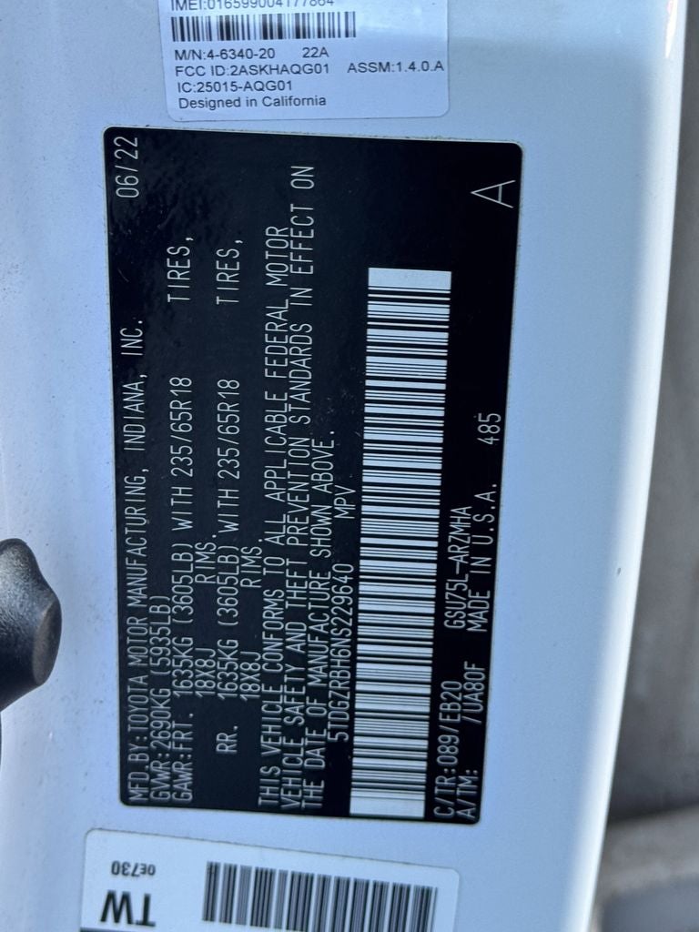 2022 Toyota Highlander XLE