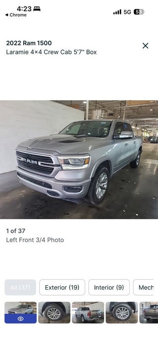 2022 RAM 1500 Laramie Crew Cab 4x4 5'7' Box