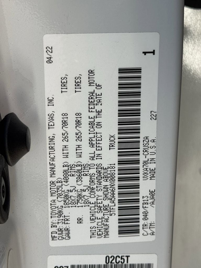 2022 Toyota Tundra SR5