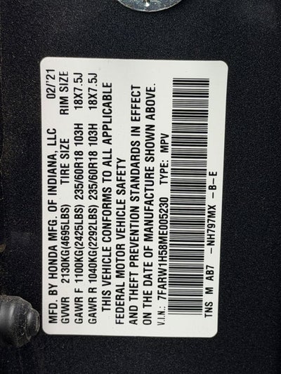 2021 Honda CR-V 2WD EX