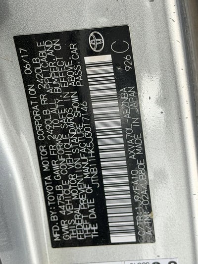 2018 Toyota Camry LE