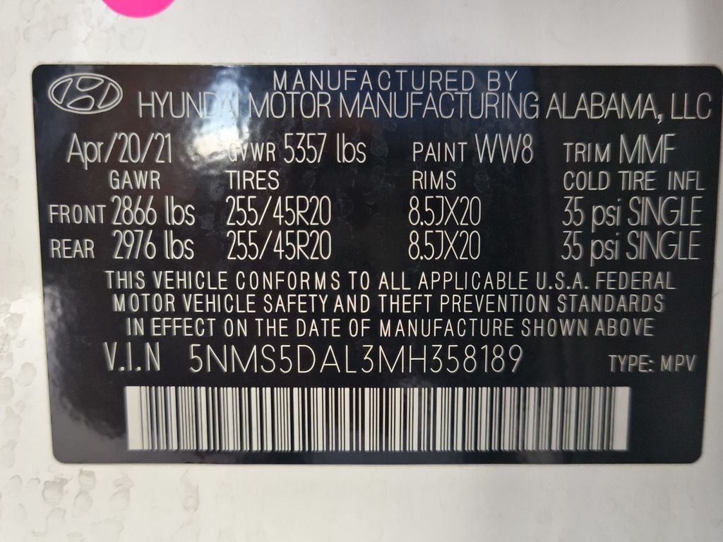 2021 Hyundai Santa Fe Calligraphy