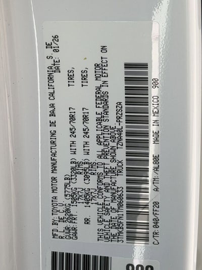 2026 Toyota Tacoma SR5