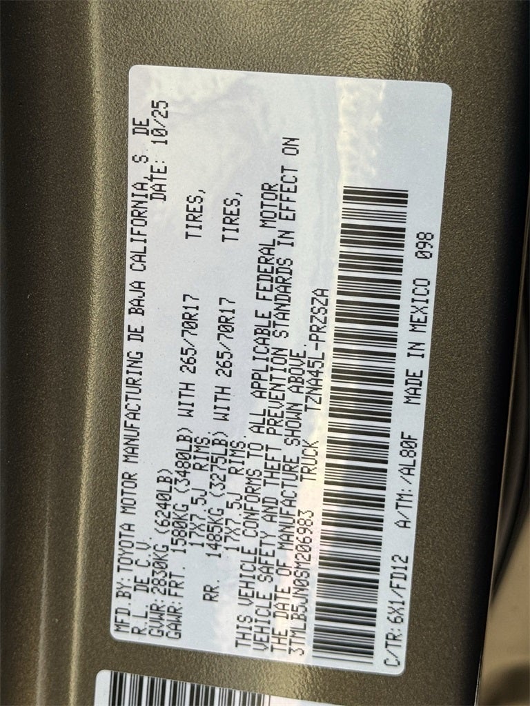 2025 Toyota Tacoma TRD Off-Road