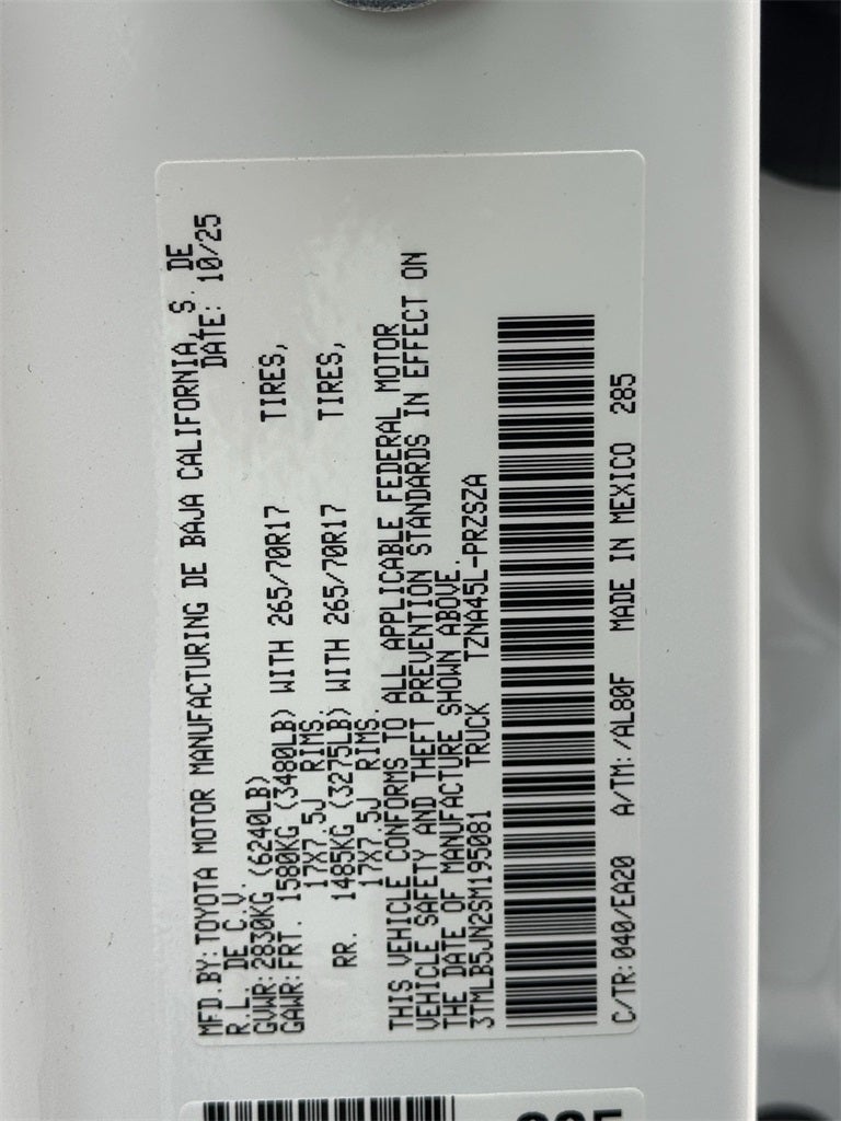 2025 Toyota Tacoma TRD Off-Road