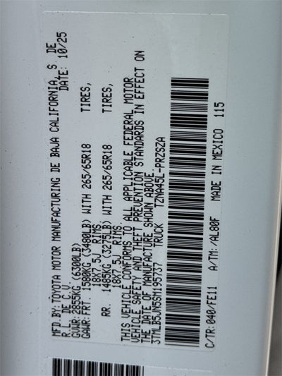 2025 Toyota Tacoma TRD Sport