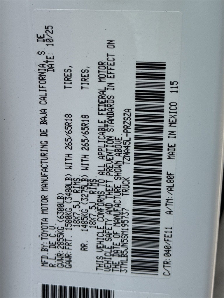 2025 Toyota Tacoma TRD Sport