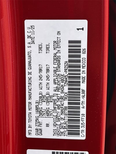 2026 Toyota Tacoma SR5