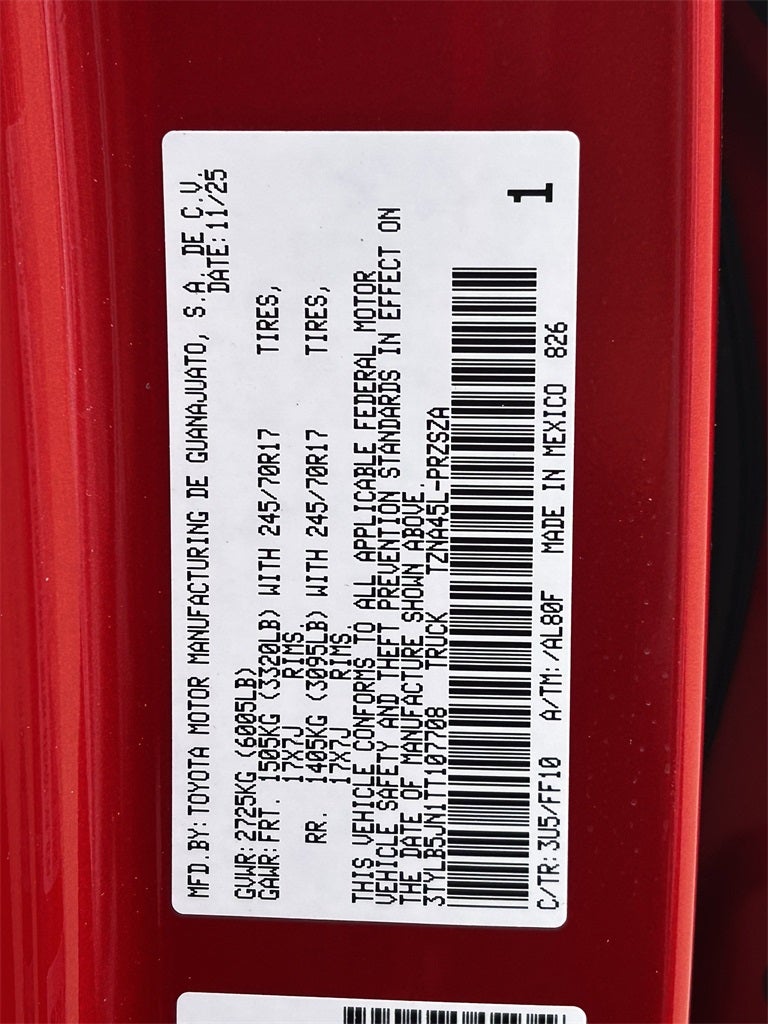 2026 Toyota Tacoma SR5