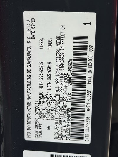 2025 Toyota Tacoma i-FORCE MAX Tacoma Limited