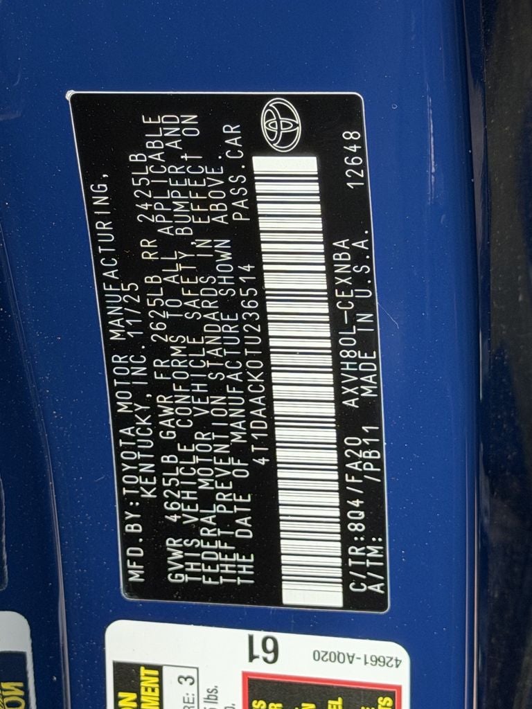 2026 Toyota Camry LE