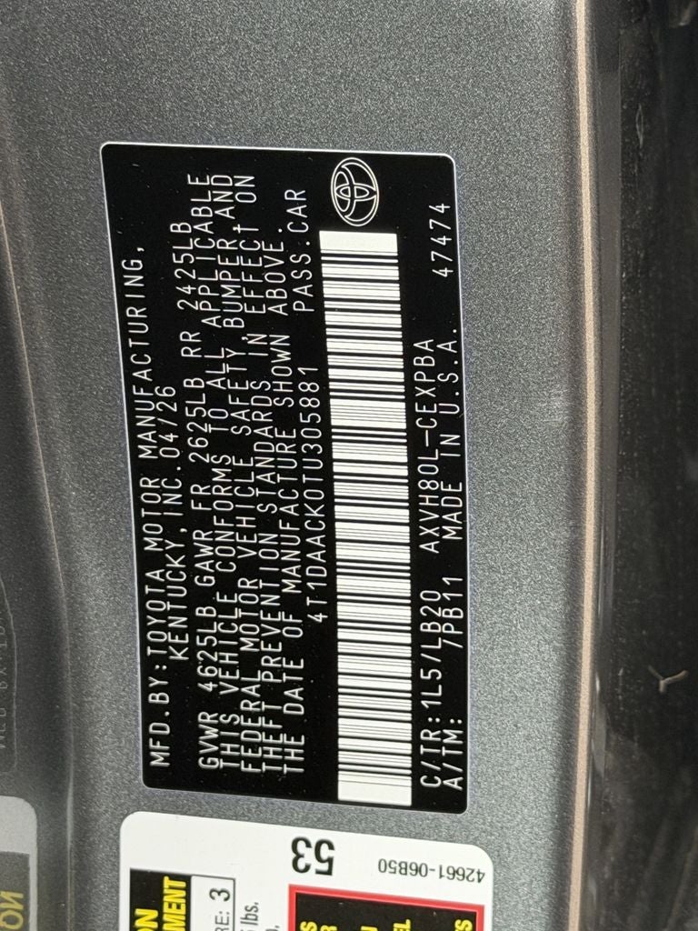 2026 Toyota Camry XSE