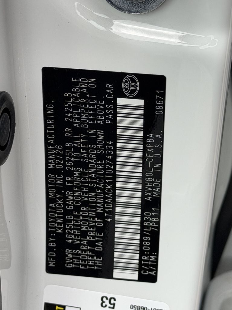 2026 Toyota Camry XSE