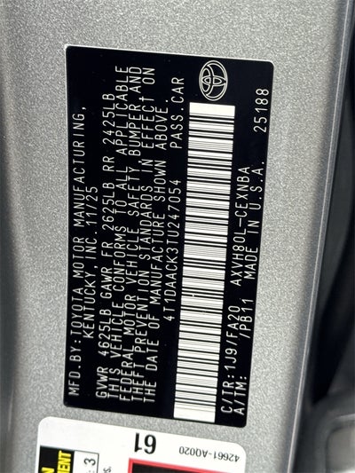 2026 Toyota Camry LE