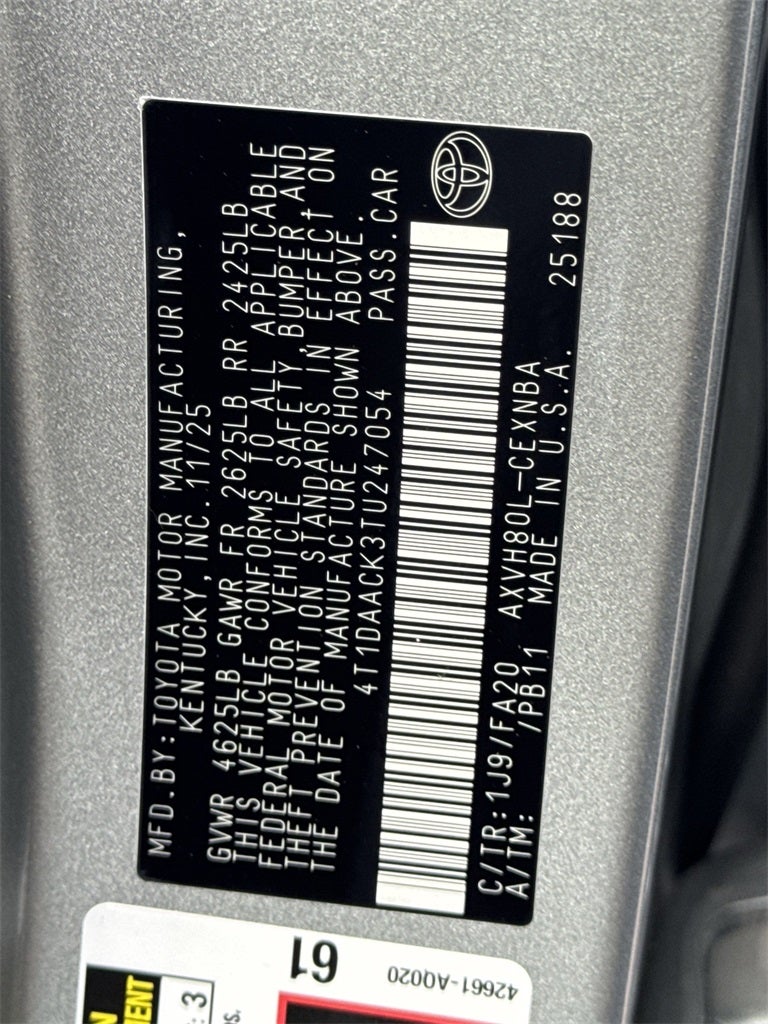 2026 Toyota Camry LE