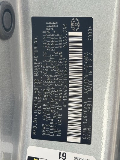 2026 Toyota Camry LE