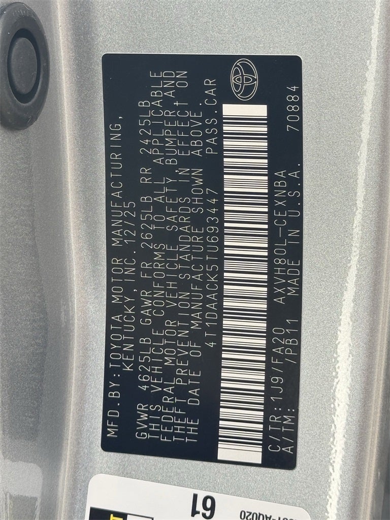 2026 Toyota Camry LE