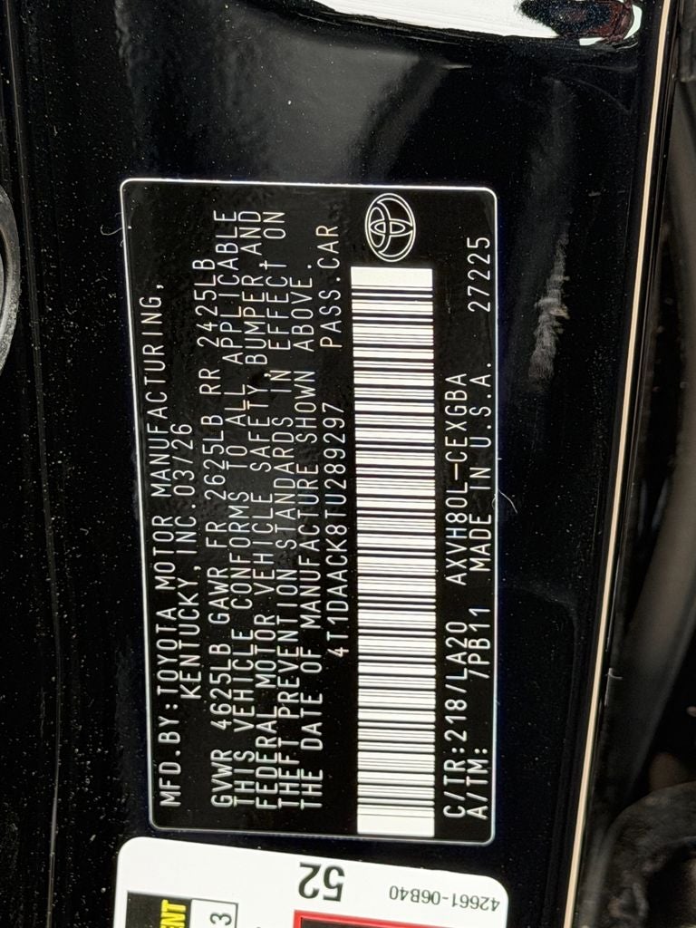 2026 Toyota Camry XLE