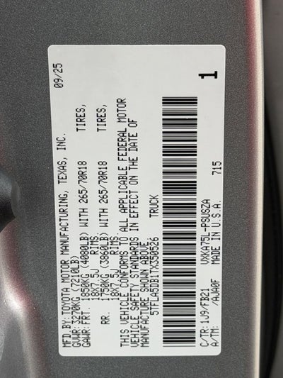 2026 Toyota Tundra SR5