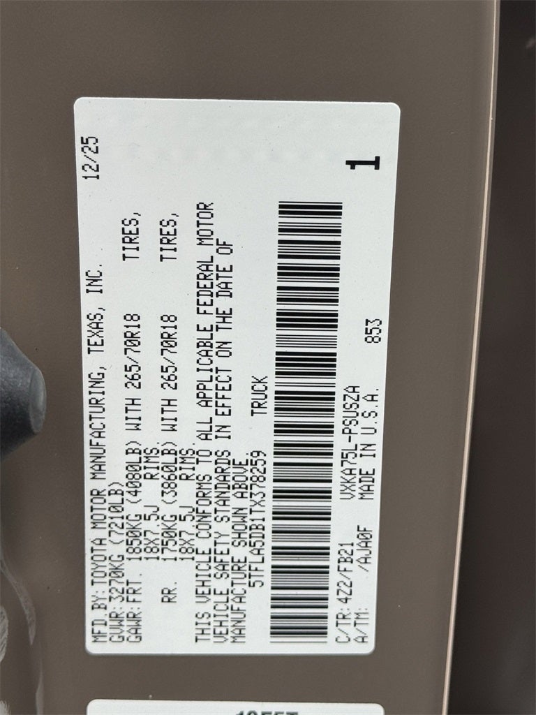 2026 Toyota Tundra SR5