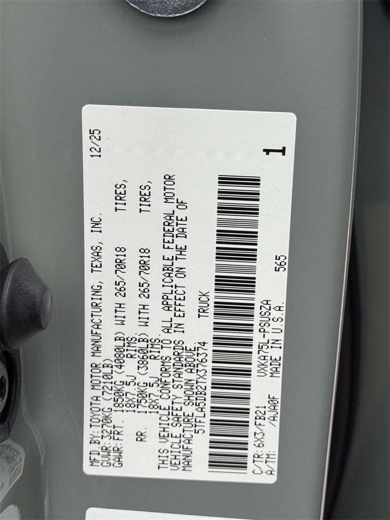 2026 Toyota Tundra SR5