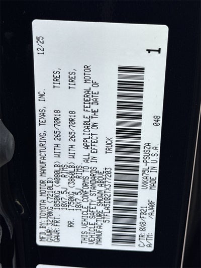 2026 Toyota Tundra SR5