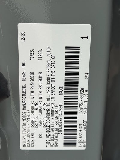 2026 Toyota Tundra SR5