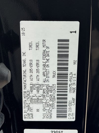 2026 Toyota Tundra i-FORCE MAX Tundra TRD Pro