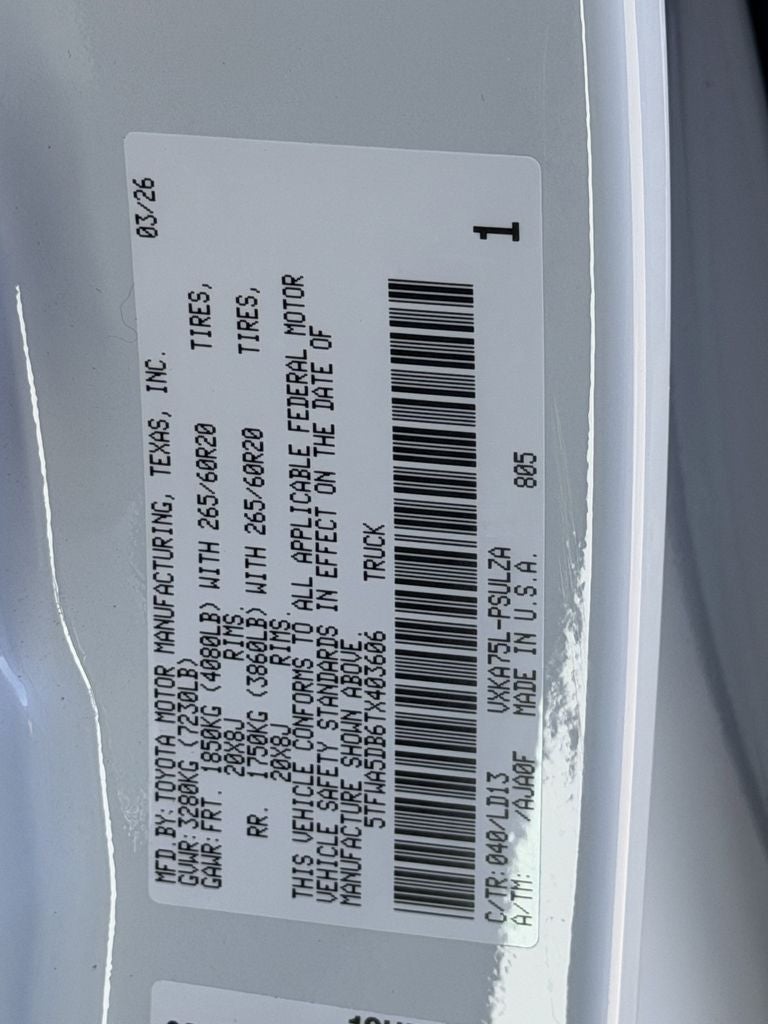2026 Toyota Tundra Limited