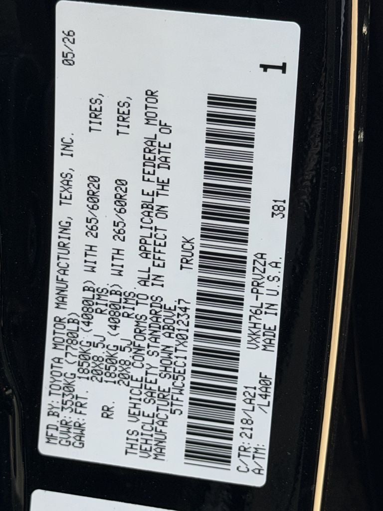 2026 Toyota Tundra i-FORCE MAX Tundra Platinum