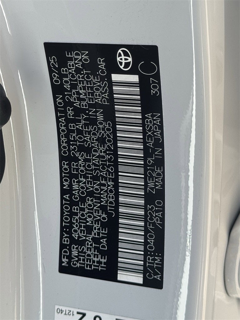 2026 Toyota Corolla Hybrid SE