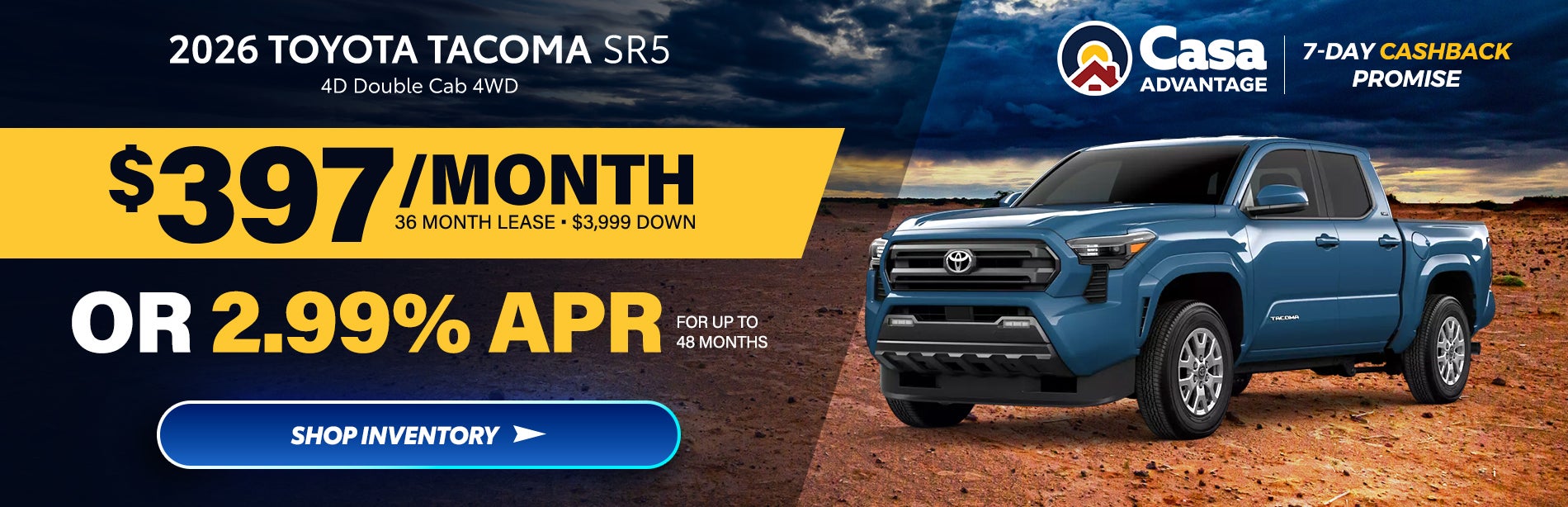 2026 Toyota Tacoma SR5 4D Double Cab 4WD