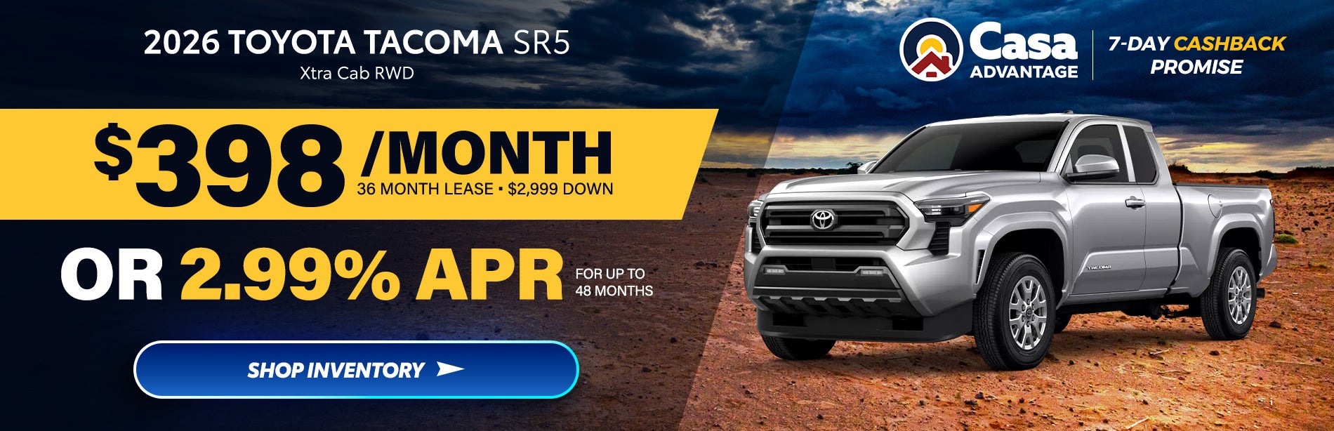 2026 Toyota Tacoma SR5 Xtra Cab RWD