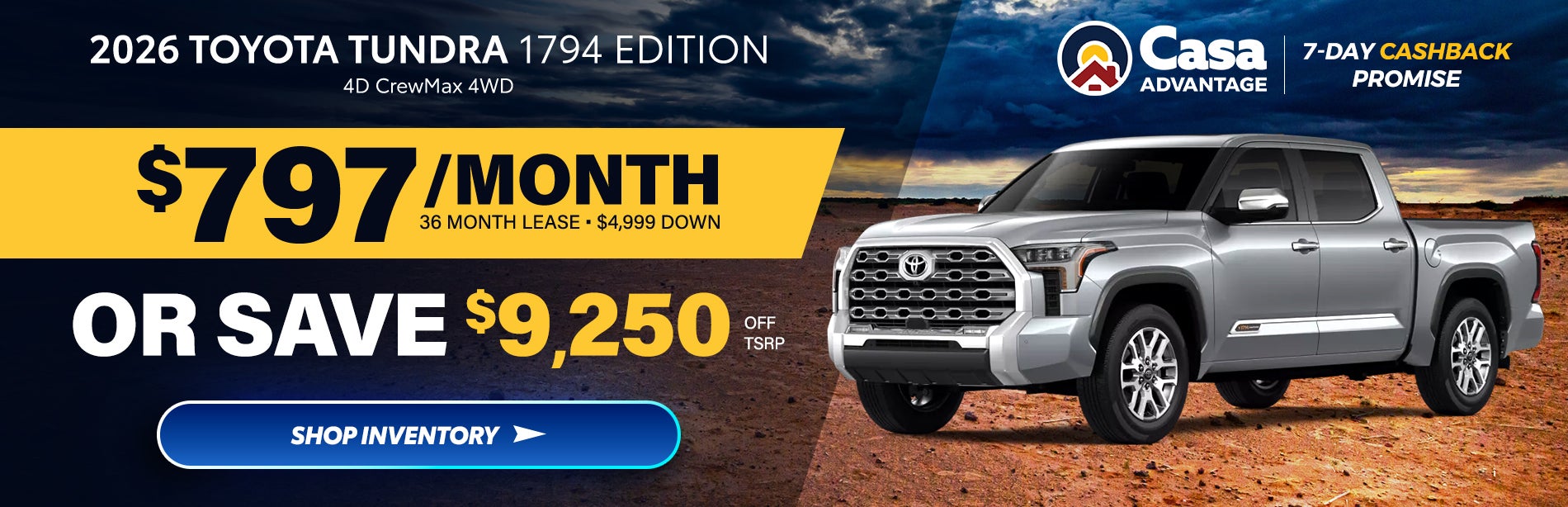 2026 Toyota Tundra 1794 Edition 4D CrewMax 4WD