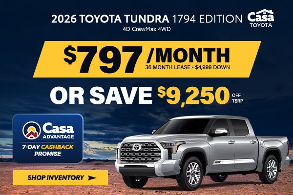 2026 Toyota Tundra 1794 Edition 4D CrewMax 4WD