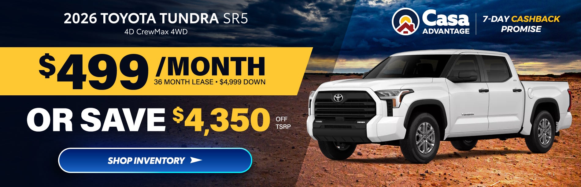 2026 Toyota Tundra SR5 4D CrewMax 4WD
