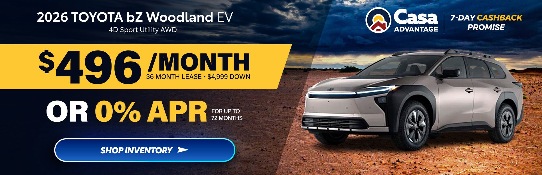 2026 Toyota bZ Woodland EV 4D Sport Utility AWD