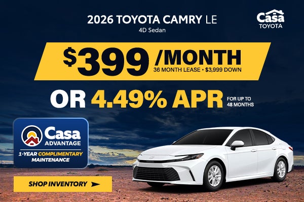 2026 Toyota Camry LE 4D Sedan