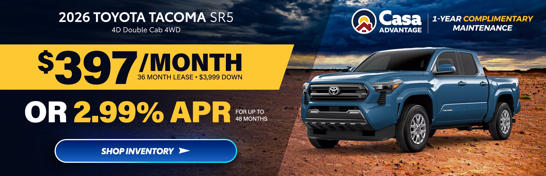2026 Toyota Tacoma SR5 4D Double Cab 4WD