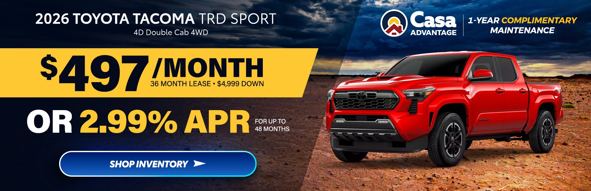 2026 Toyota Tacoma TRD Sport 4D Double Cab 4WD