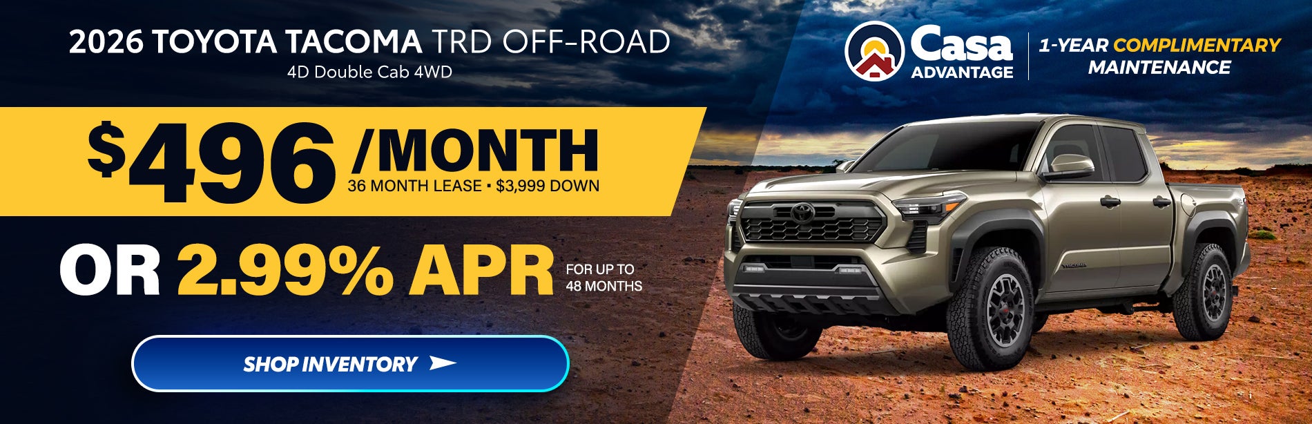 2026 Toyota Tacoma TRD Off-Road 4D Double Cab 4WD
