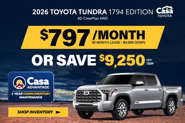 2026 Toyota Tundra 1794 Edition 4D CrewMax 4WD