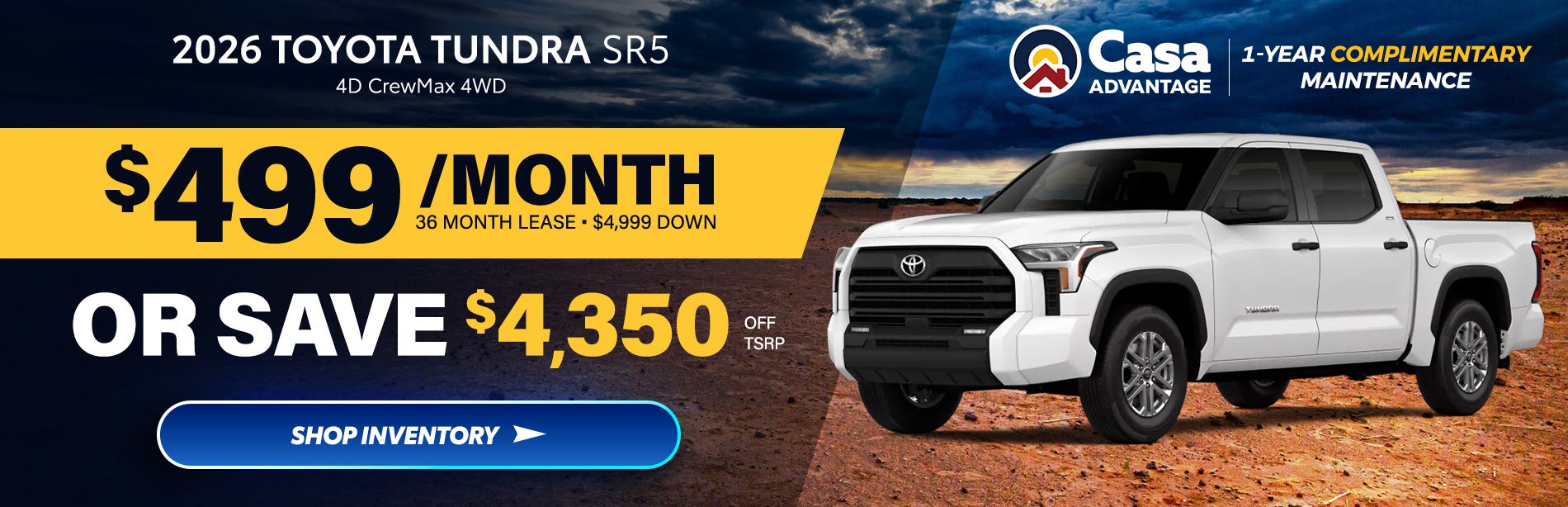 2026 Toyota Tundra SR5 4D CrewMax 4WD