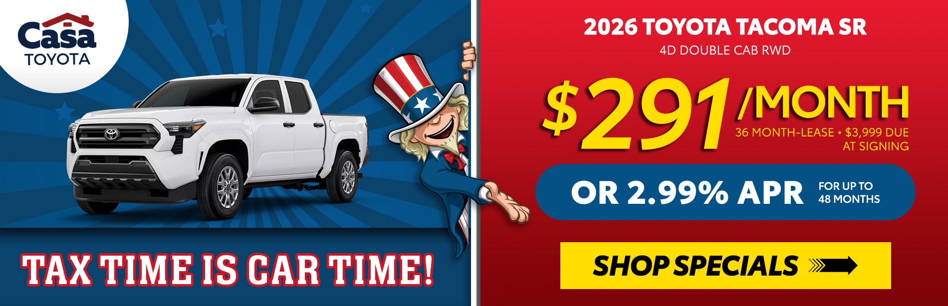 2026 Toyota Tacoma SR 4D Double Cab RWD